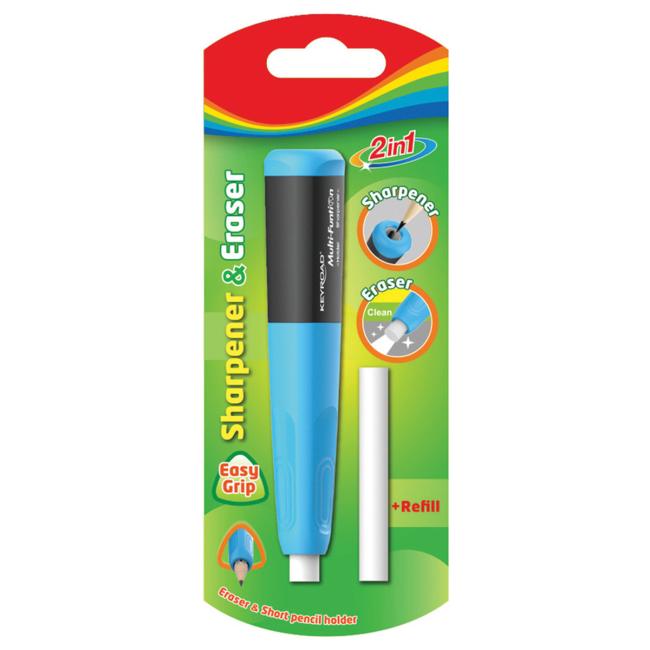 [EC972183] Kunststoffreibe mit Gummi-Schlüsselkontakt, Nachfüllpackung, Blisterverpackung