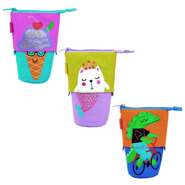 [EC972223] KEYROAD Federmäppchen, stehend, Farbmix