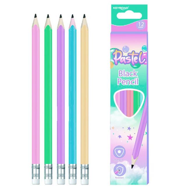 KEYROAD Pastellfarben-Buntstiftset! 12 Stück, verschiedene Farben