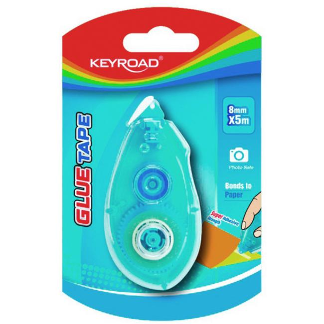 [EC972469] Kleberolle KEYROAD Super starke Klebkraft, doppelseitig, Blisterverpackung