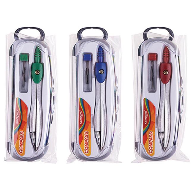 [EC972794] Metallkompass mit KEYROAD-Buntstiften, Farbmischung