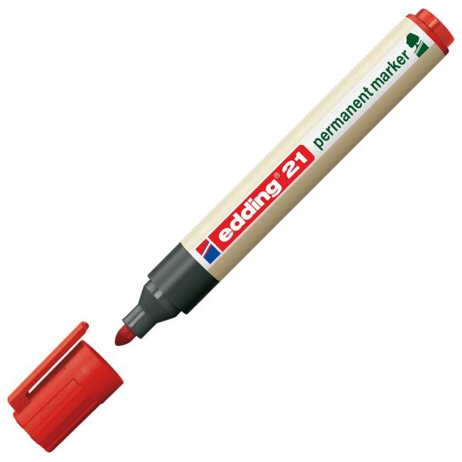 Edding 21 Permanentmarker rot