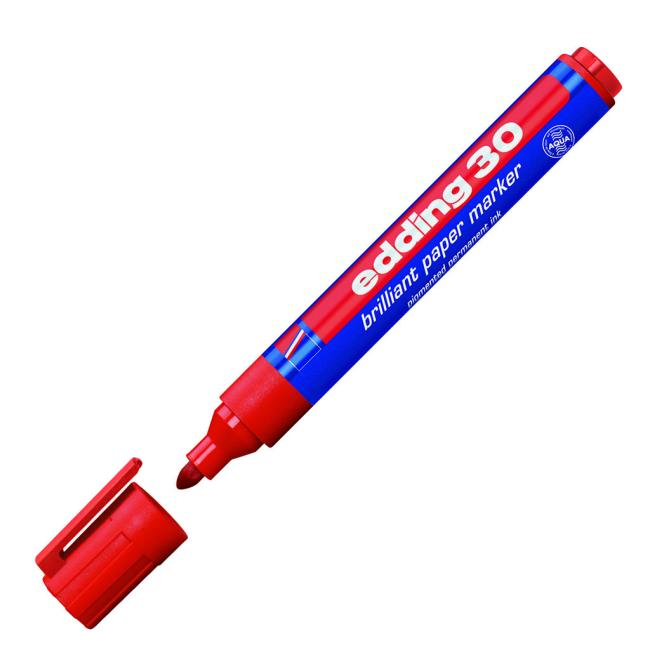 [ED003002] Glanzmarker Edding 30 rot