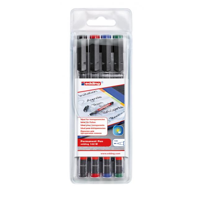 Edding 142 M/4S Permanentmarker-Set
