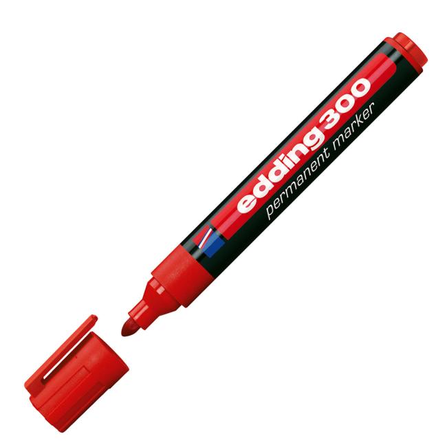 Edding 300 Permanentmarker rot