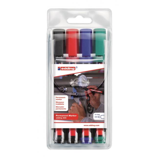 Edding 300/4S Permanentmarker-Set