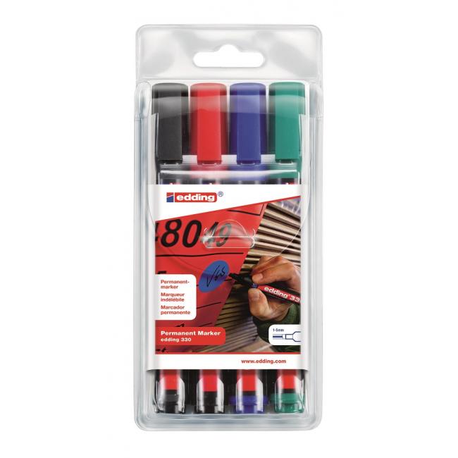 Edding 330/4S Permanentmarker-Set