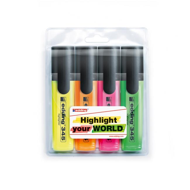 [ED034594] Edding 345/4S Textmarker-Set