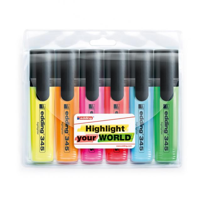 [ED034596] Edding 345/6S Textmarker-Set