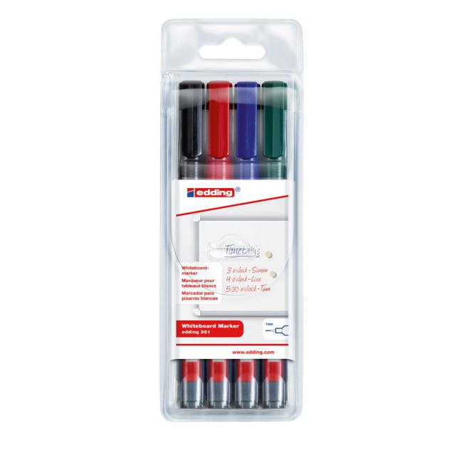 [ED036194] Edding 361/4S Whiteboard-Marker-Set