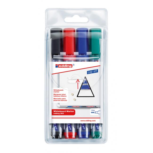 Edding 363/4S Whiteboard-Marker-Set