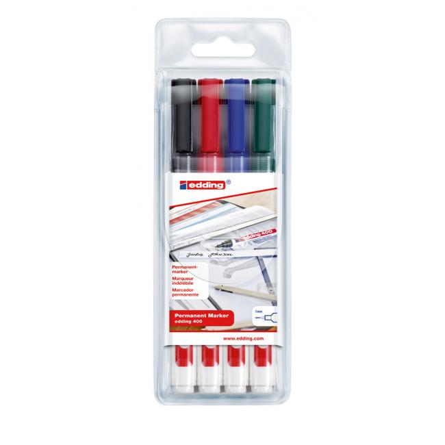 [ED040094] Edding 400/4S Permanentmarker-Set