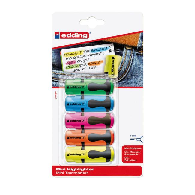 [ED070005] Edding 7/5S Mini-Textmarker-Set