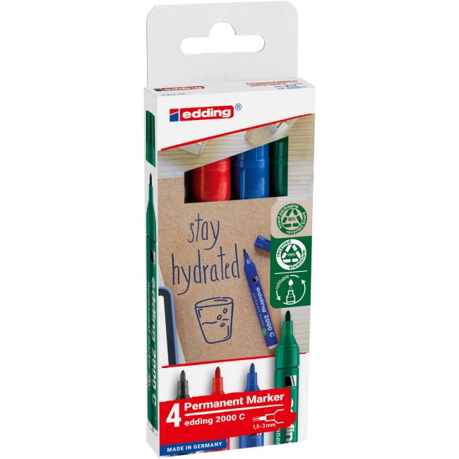 Edding 2000 C/4S Permanentmarker-Set