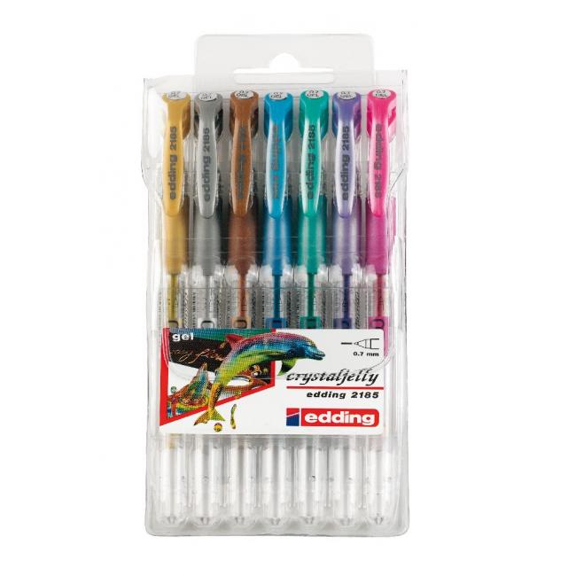 [ED218569] Set Gelroller Edding 2185/7S Metallic-Farben