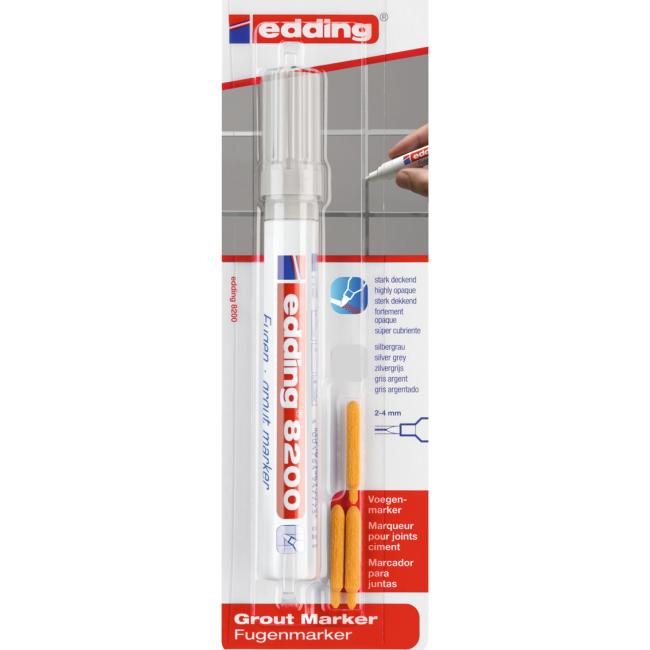 [ED820026BL] Edding 8200 Gelenkmarkierer silbergrau in BL