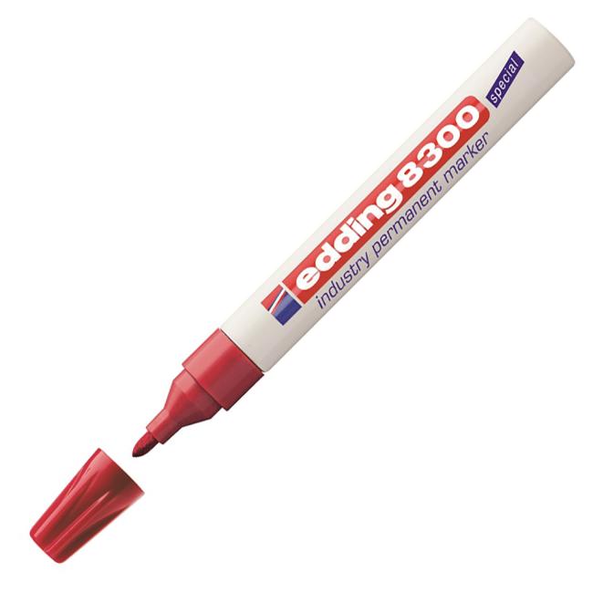 Industrieller Permanentmarker Edding 8300 rot
