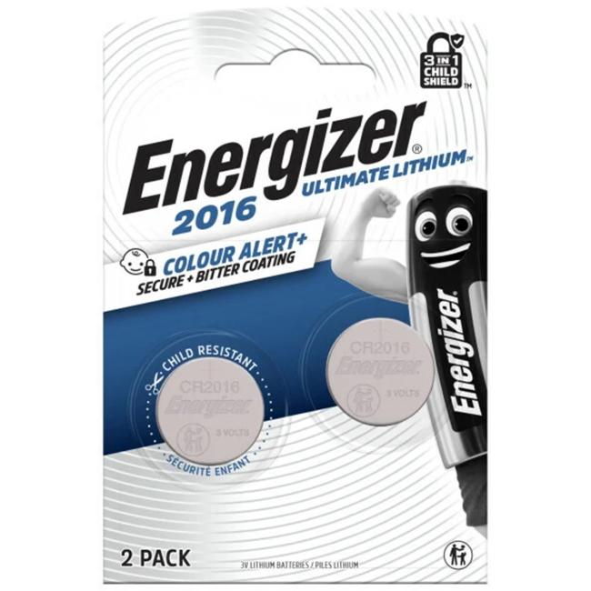 [EN205800] Energizer CR2016 Farbalarm-Knopfzelle, 2 Stück