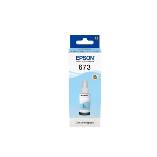 Epson C13T67354A hellcyanfarbene Tintenpatrone für L800/L805/L850/L1800 (70 ml)
