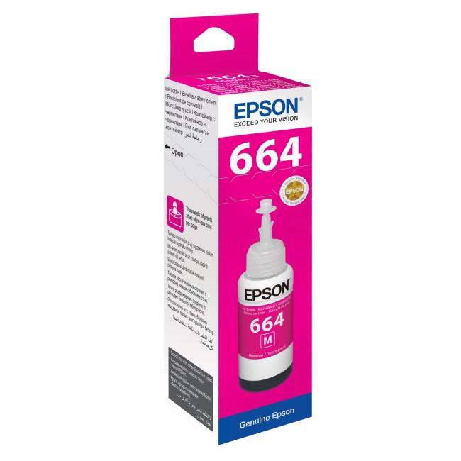 Epson C13T66434A Magenta-Tintenpatrone für L100/L200/L300/L1300/L355/L365/L386 (4.000 Seiten)