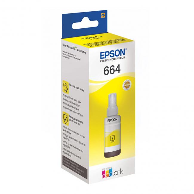 Epson C13T66444A gelbe Tintenpatrone für L100/L200/L300/L1300/L355/L365/L386 (4.000 Seiten)