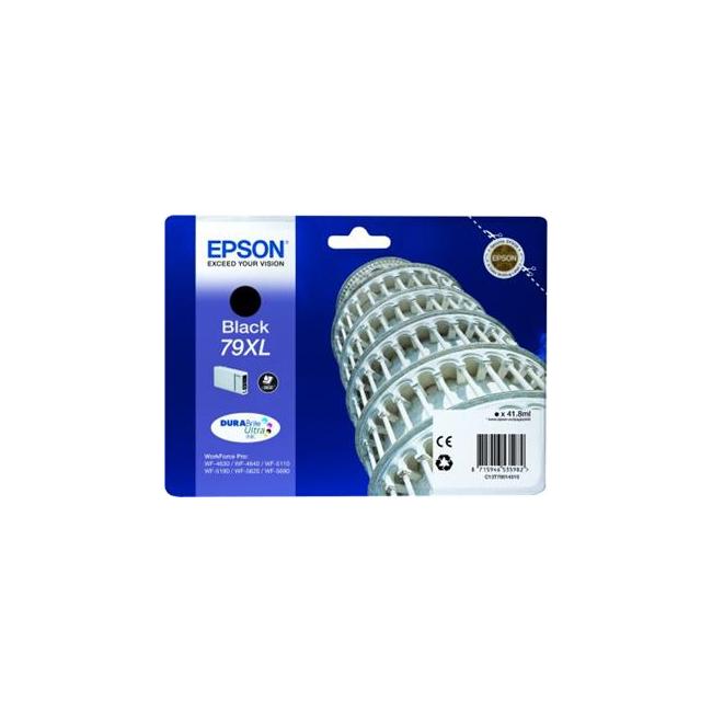 Epson C13T790140 schwarze XL 79XL Tintenpatrone für WF-5620/5690/5190/5000 (2.600 Seiten)