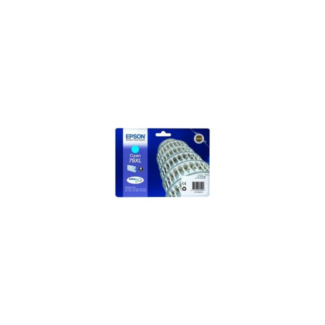 Epson C13T790240 Cyan XL 79XL Tintenpatrone für WF-5620/5690/5190/5000 (2.000 Seiten)