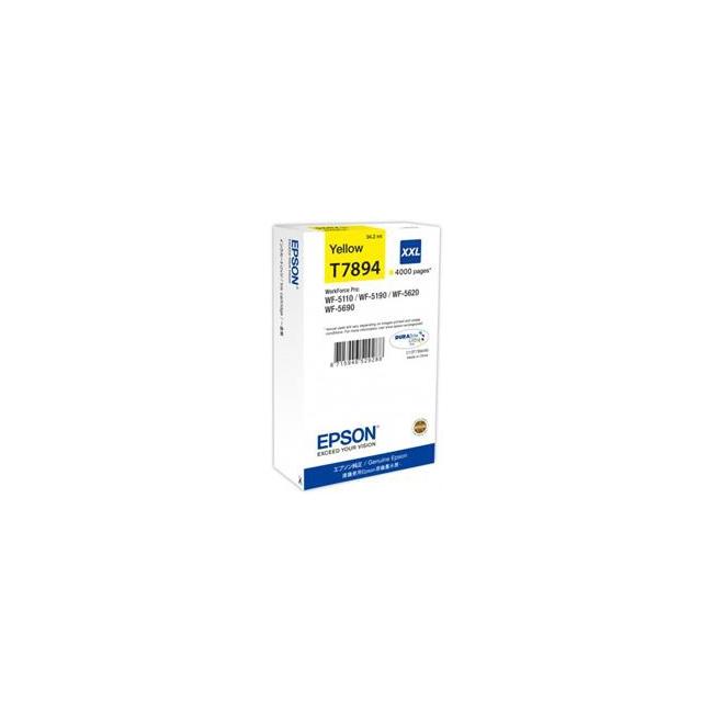Epson C13T789440 gelbe XXL-Tintenpatrone für WF-5620/5690/5190/5000 (4.000 Seiten)