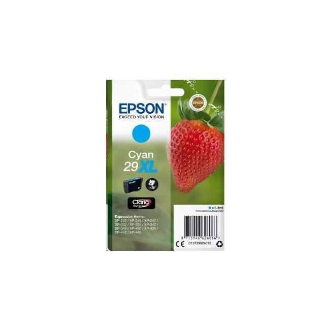[EP036272] Epson C13T29924012 T29XL Cyan-Tintenpatrone für Exp. Home XP-235/332/335/432/435 (6,4 ml)