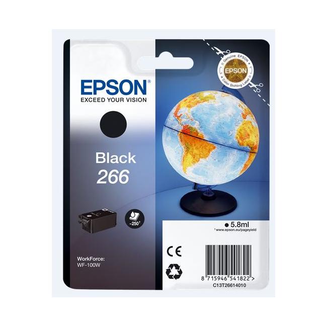 [EP037601] Epson C13T266140 266b schwarze Tintenpatrone für WF-100 (5,8 ml)