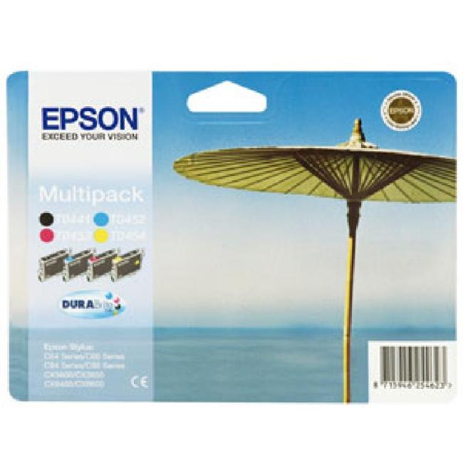 [EP044199] Epson T04454010A CMYK Multipack-Tintenpatrone für S C64/C84/CX3650