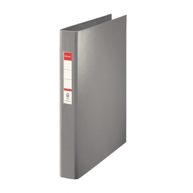 Esselte 4-Ring-Ordner, komplett aus Kunststoff, 4,2 cm, VIVIDA, grau