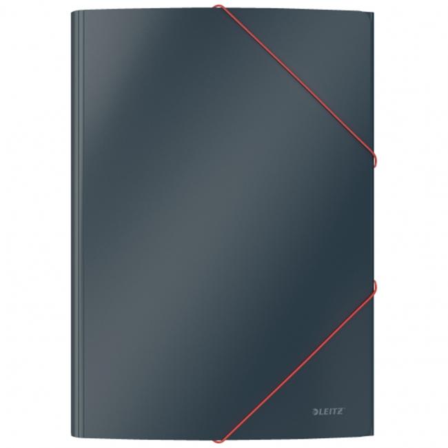 Pappumschlag mit Gummiband, Leitz Cosy Soft Velvet Grau