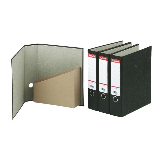 [ES036057] Esselte Marble Archivmappe 8 cm schwarz