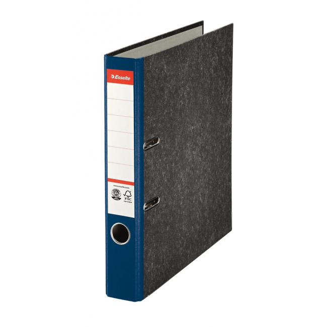 Hebelordner Esselte Marmor 5 cm blau