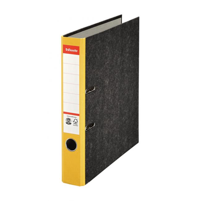 Hebelordner Esselte Marmor 5 cm gelb