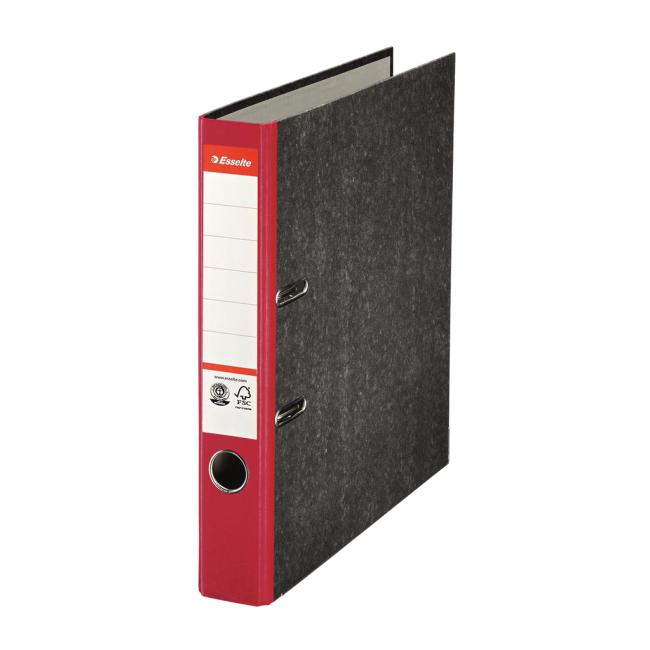 Hebelordner Esselte Marmor 5 cm rot