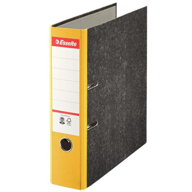[ES036065] Hebelordner Esselte Marmor 7,5 cm gelb