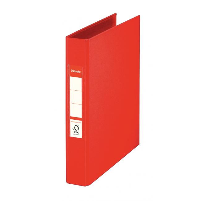 Esselte 2-Ring-Ordner, komplett aus Kunststoff, 4,2 cm A5, VIVIDA, rot
