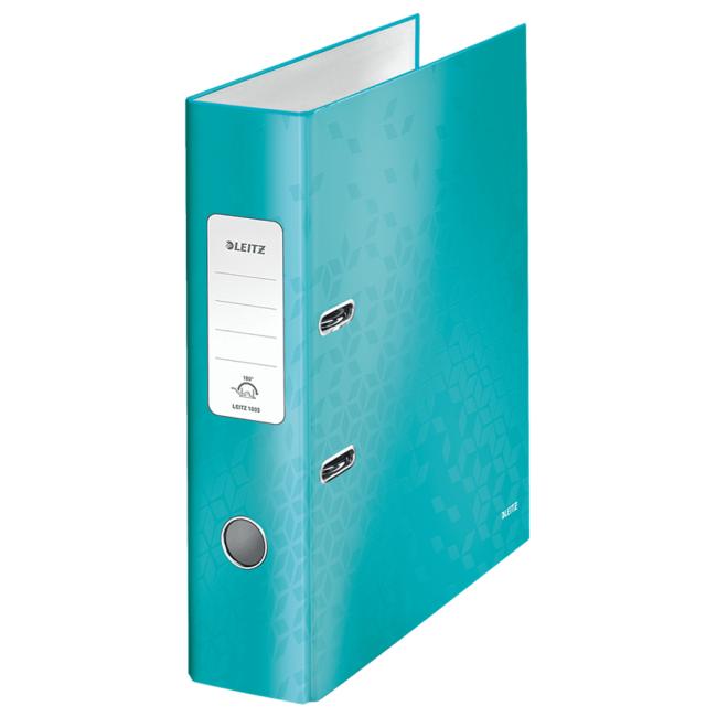 [ES050051] Leitz 180° WOW Hebelordner 8 cm eisblau