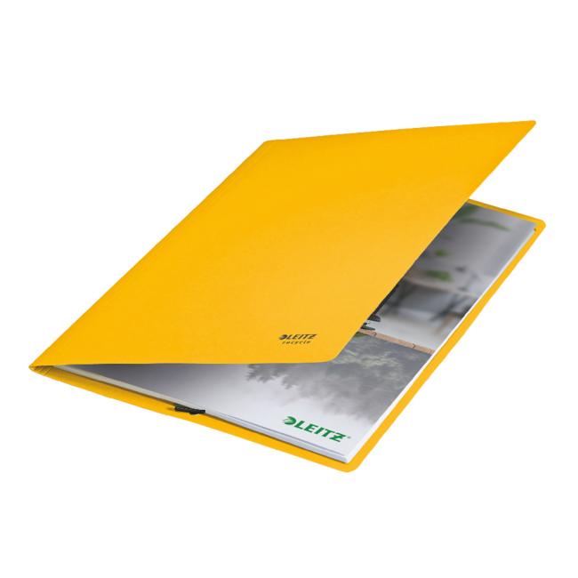 [ES080015] Kartonumschlag mit Gummiband, Leitz Recycle gelb