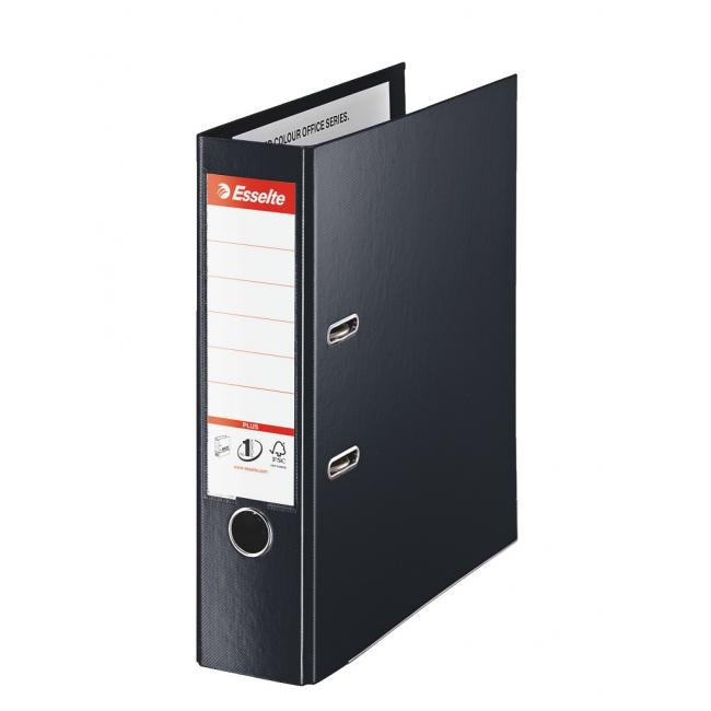 Hebelordner Esselte A4 MAXI 8 cm, komplett aus Kunststoff, schwarz
