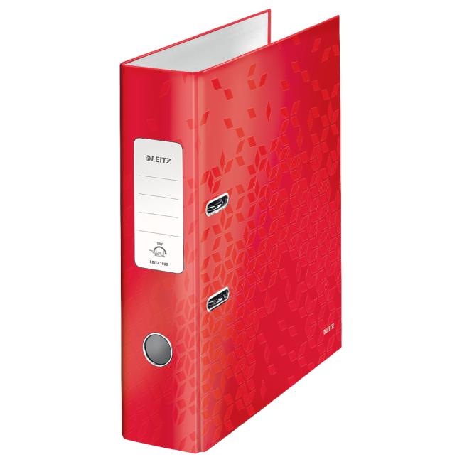 [ES100526] Leitz Aktenordner 180° WOW 8 cm rot