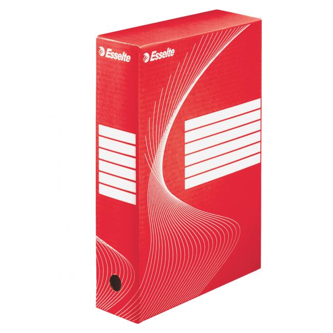 [ES128412] Archivbox Esselte 80mm rot/weiß