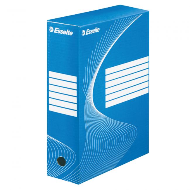 Archivbox Esselte 100mm blau/weiß