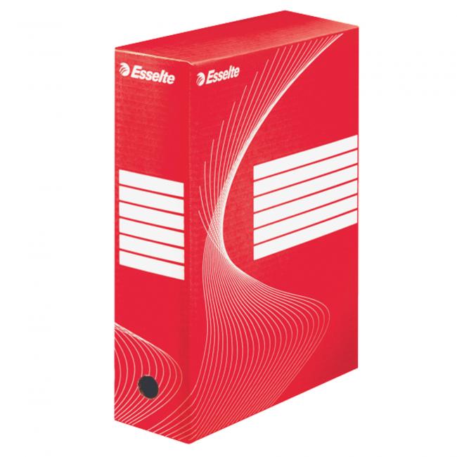 [ES128422] Archivbox Esselte 100mm rot/weiß