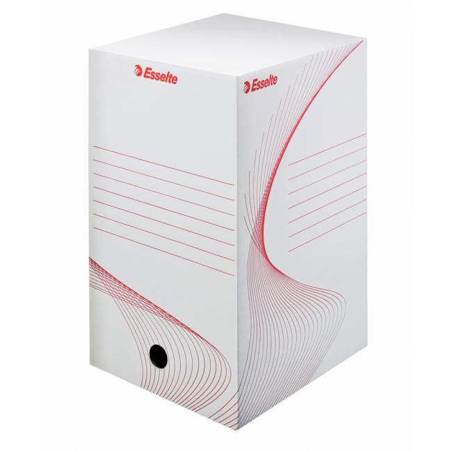 [ES128701] Archivbox Esselte 200 mm weiß/rot