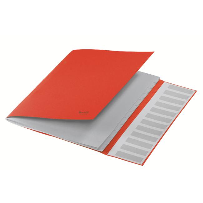 [ES150025] Sortierbuch 12 Leitz Recycle rot