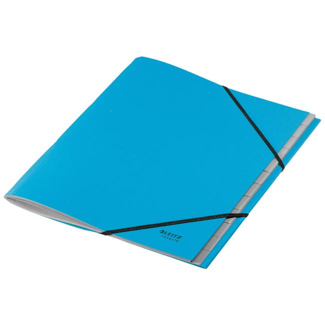 Sortierbuch 12 Leitz Recycle blau