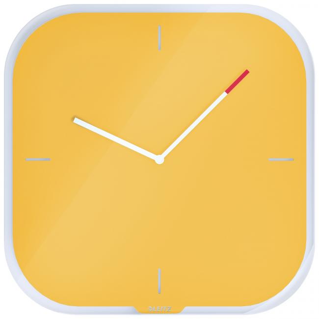 Leitz Cosy Wanduhr, warmgelb